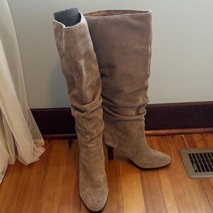 Sofft Over the Knee Suede Boots - Brown